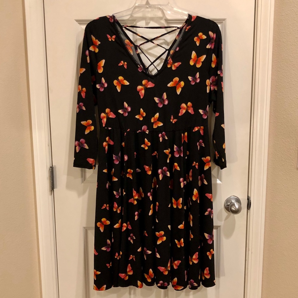 TORRID 🖤💜💖🧡 Butterfly Print Dress